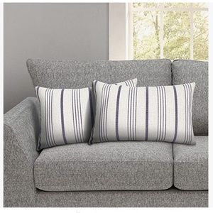 NEW 12"x20" Decorative Farmhouse Lumbar Pillow Covers (Set of 2)